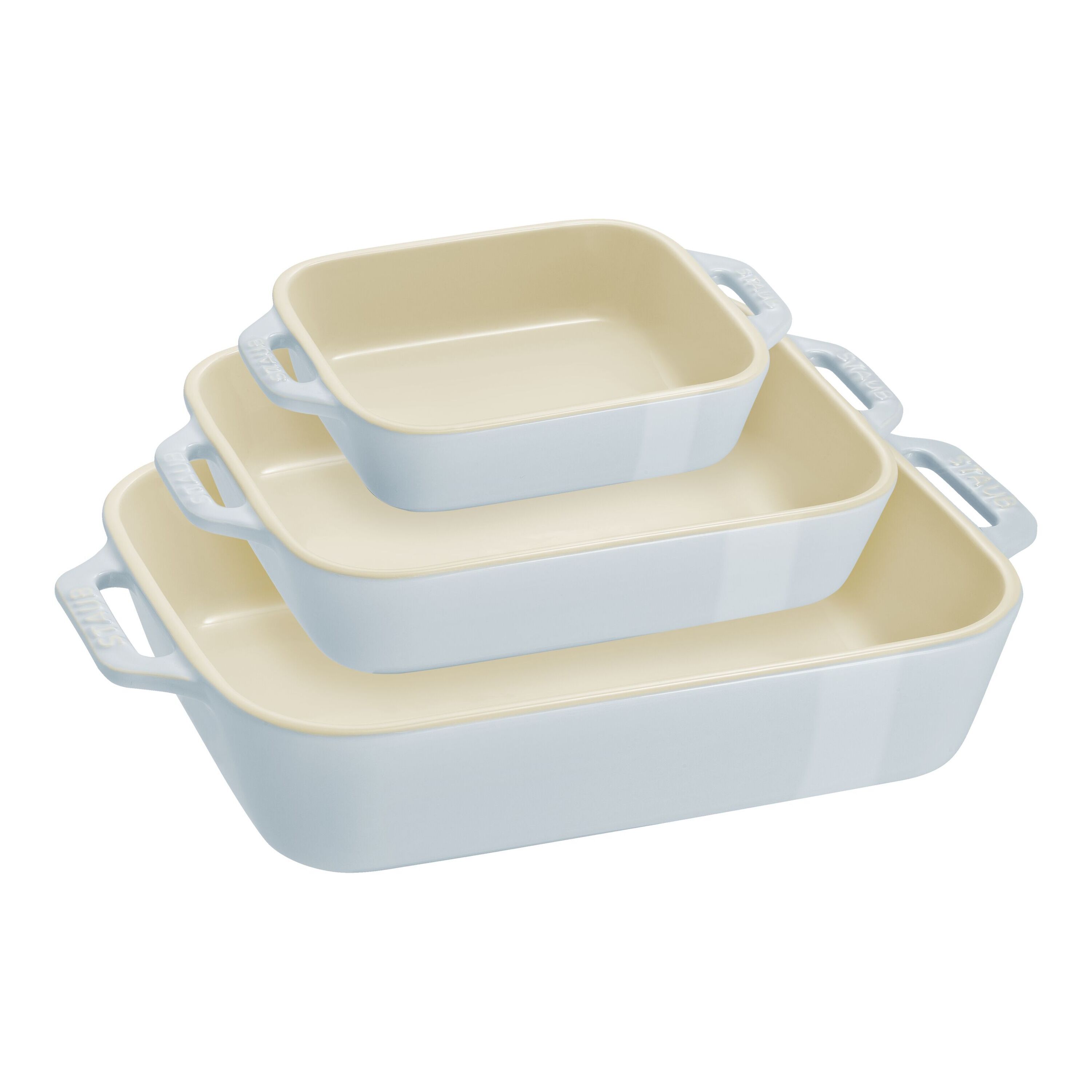 Staub Ovenware set, 3-pcs | rectangular | ceramic