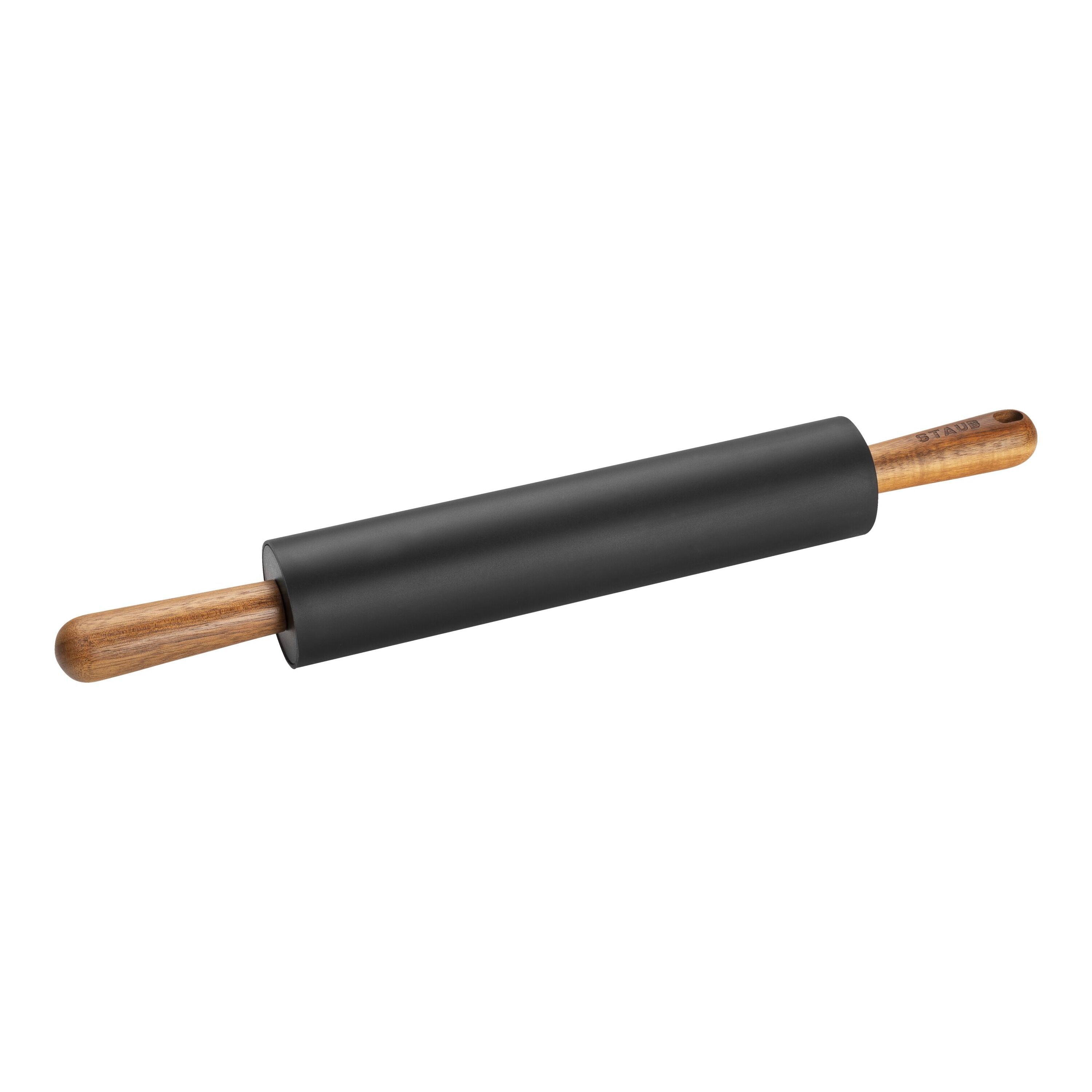 Staub Rolling pin, black | acacia | special shape