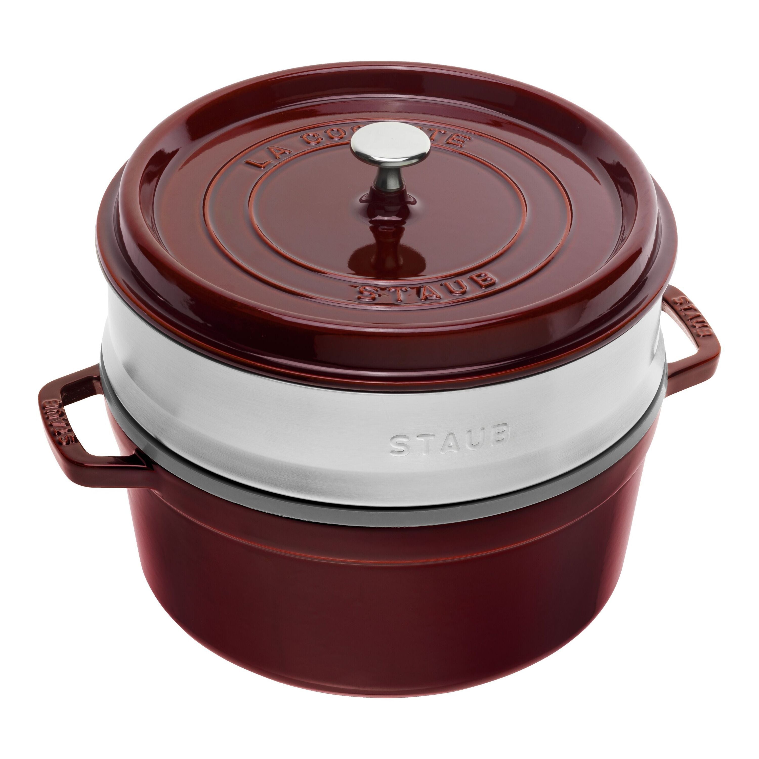 Staub Cocotte with steamer | round | cast iron
