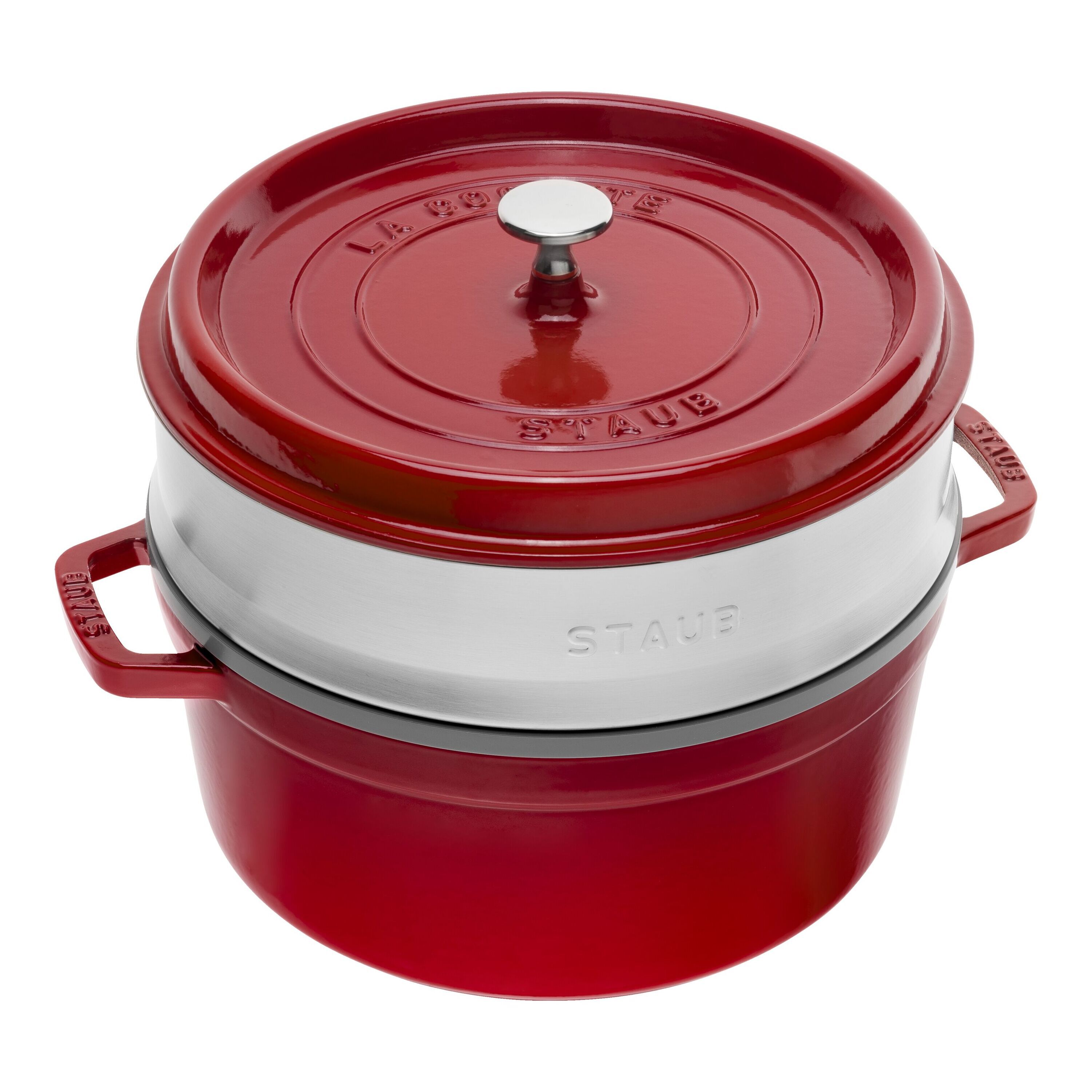 Staub Cocotte with steamer | round | cast iron