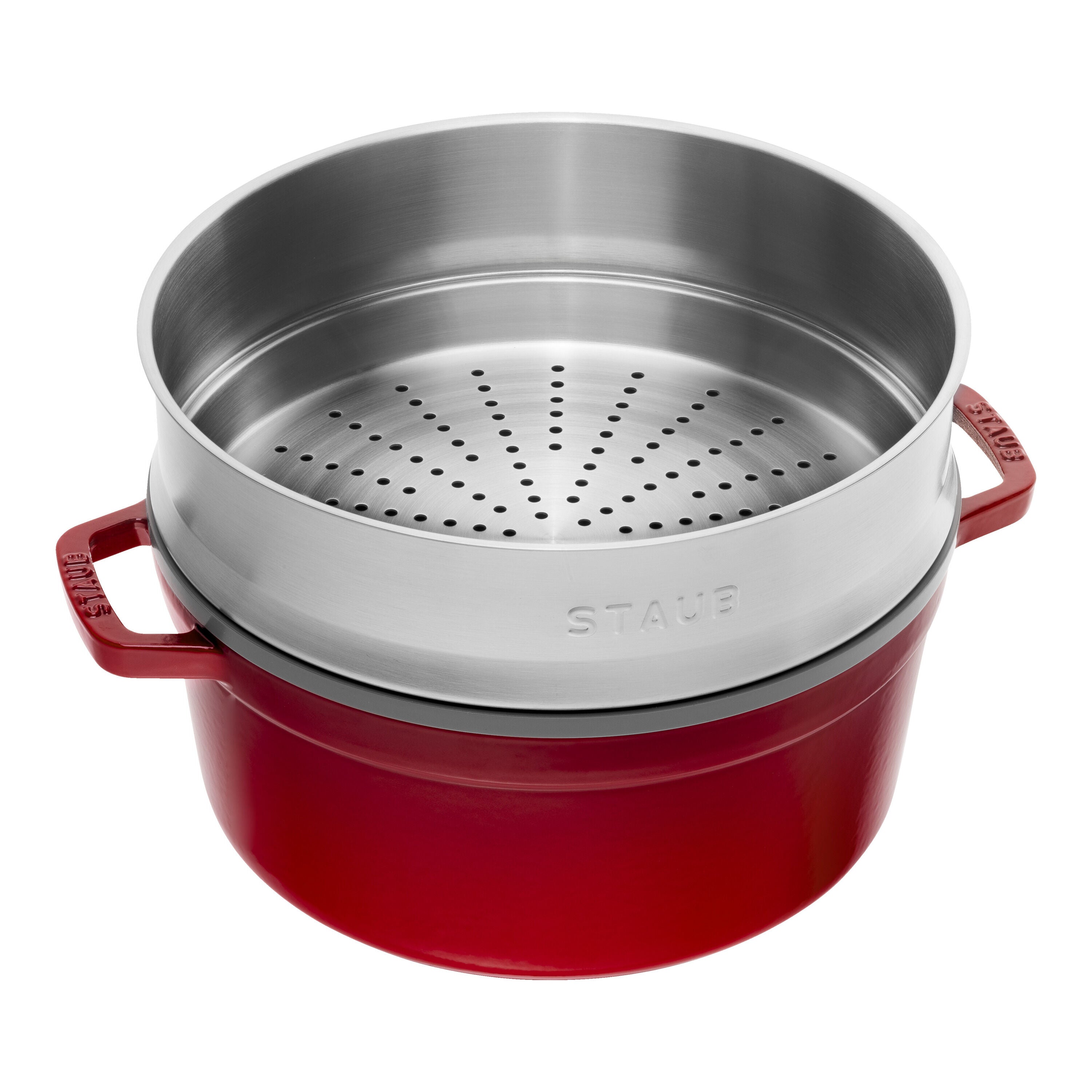 Staub Cocotte with steamer | round | cast iron