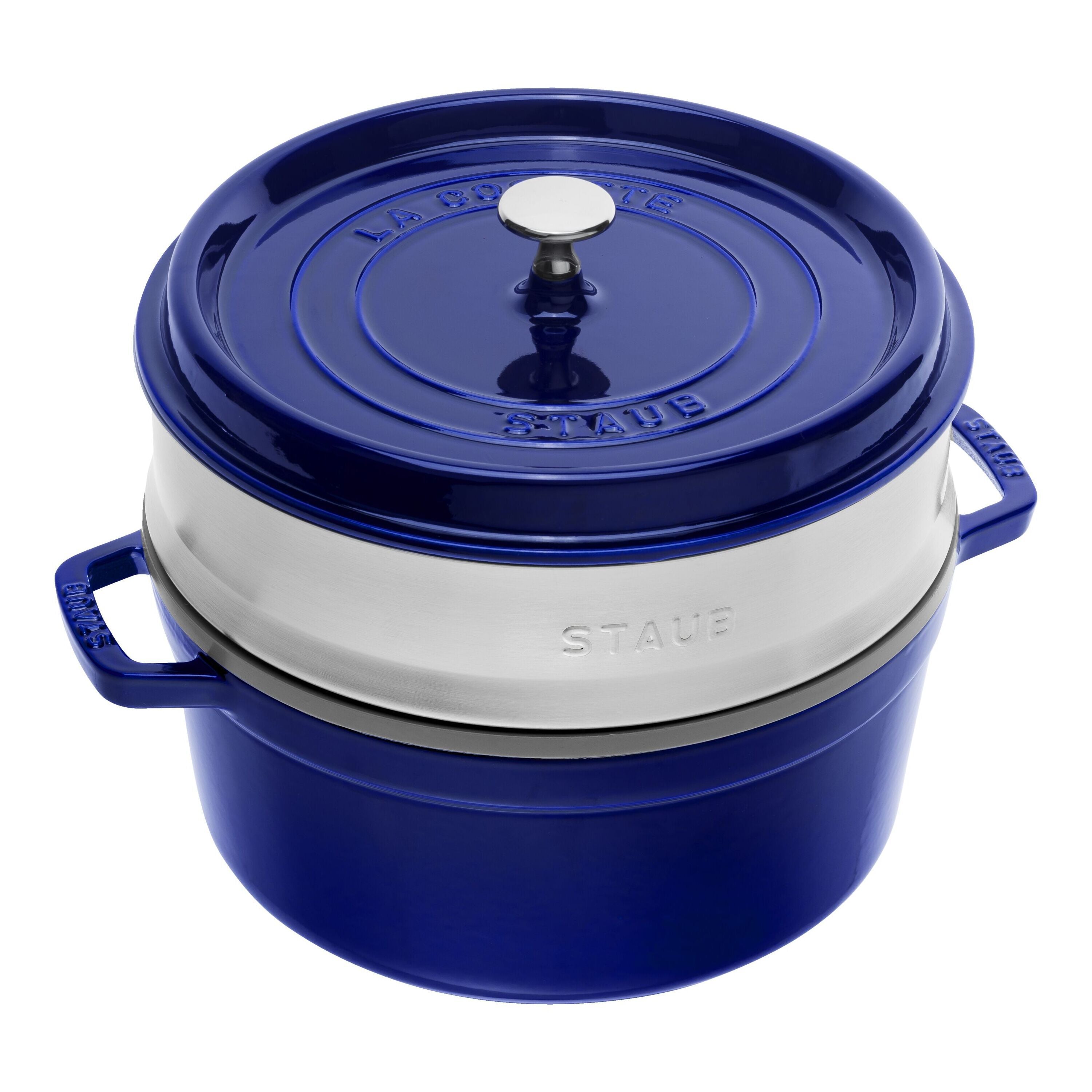 Staub Cocotte with steamer | round | cast iron