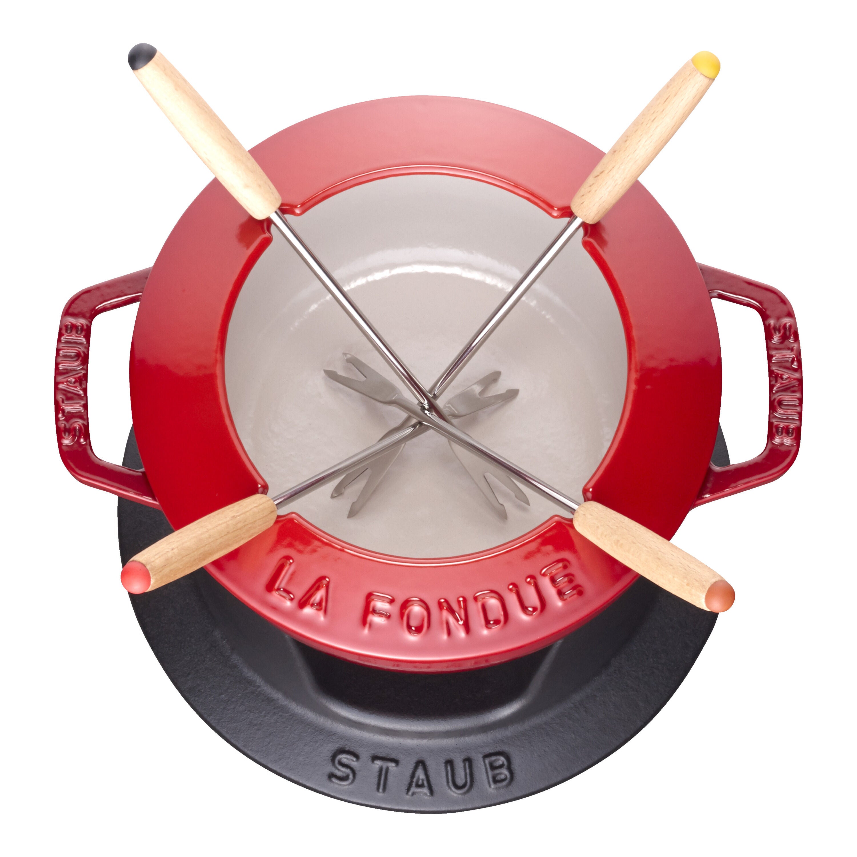 Staub Fondue Set | round | cast iron