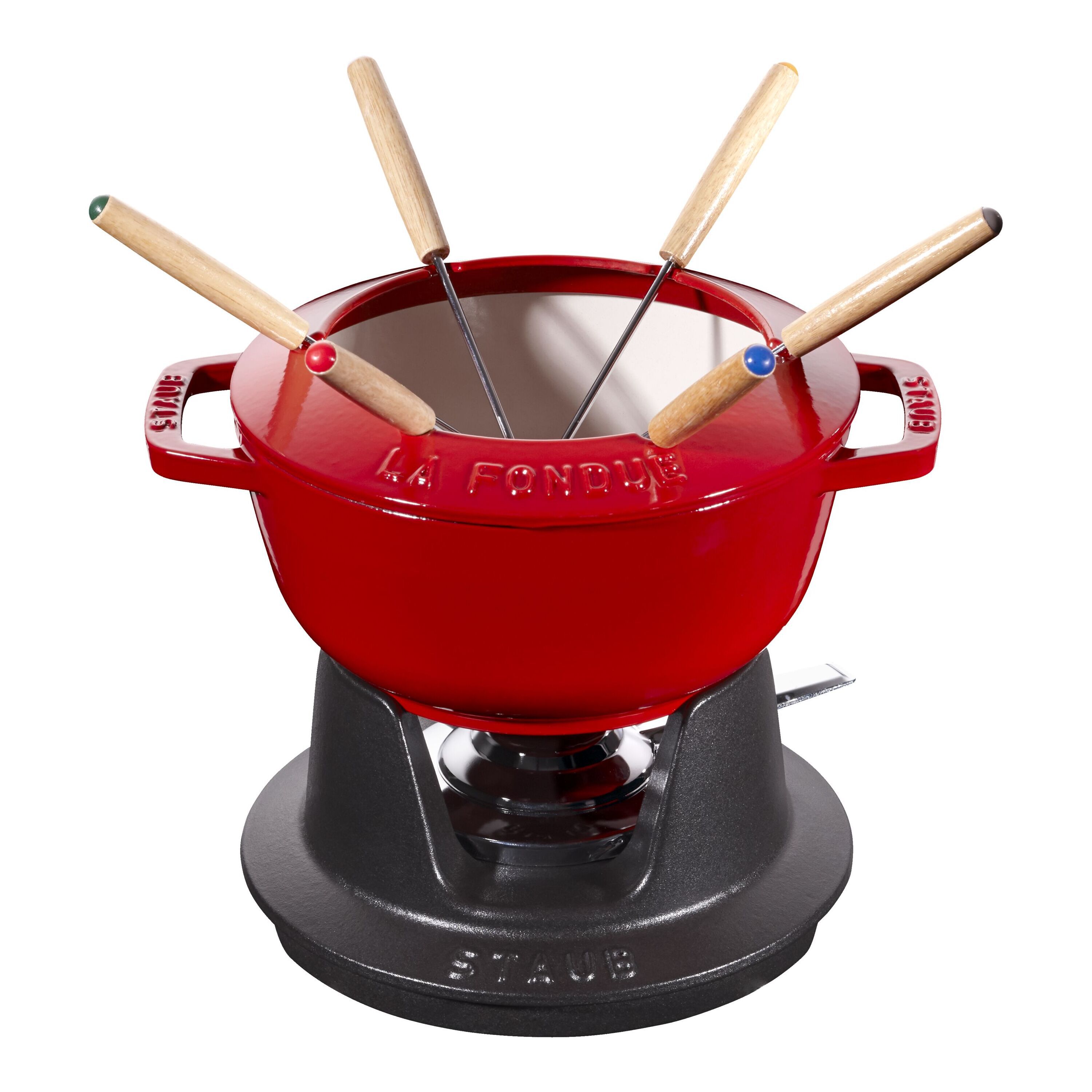Staub Fondue Set | round | cast iron