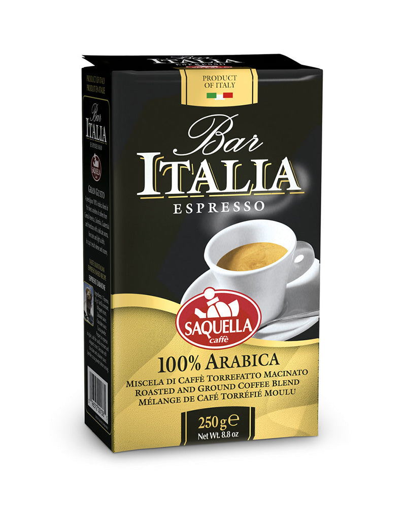 Saquella Bar Italia 100% Arabica mlevena kafa 250 g