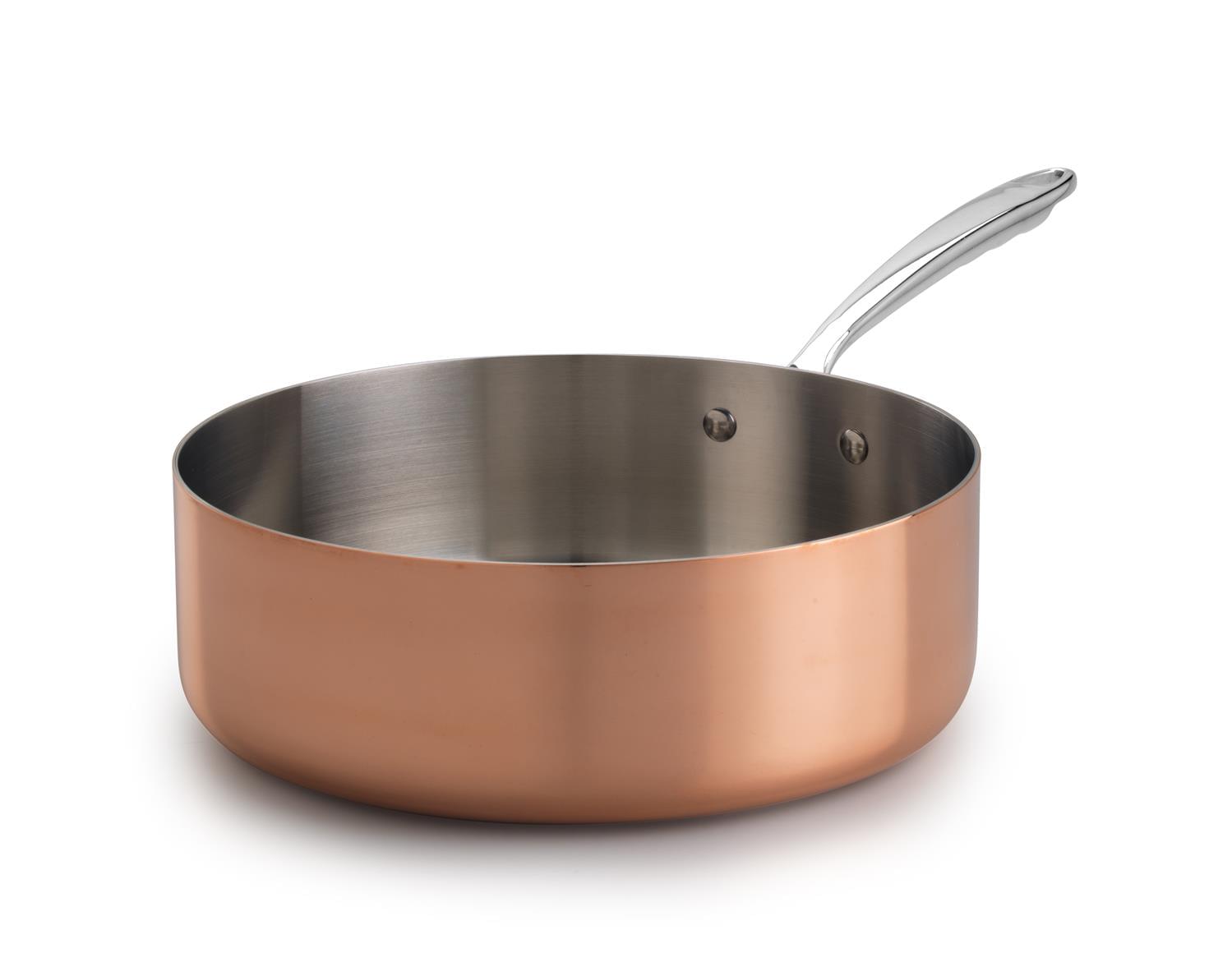 Agnelli kaserola (plitka šerpa sa drškom) — Copper 4 indukcija 1907