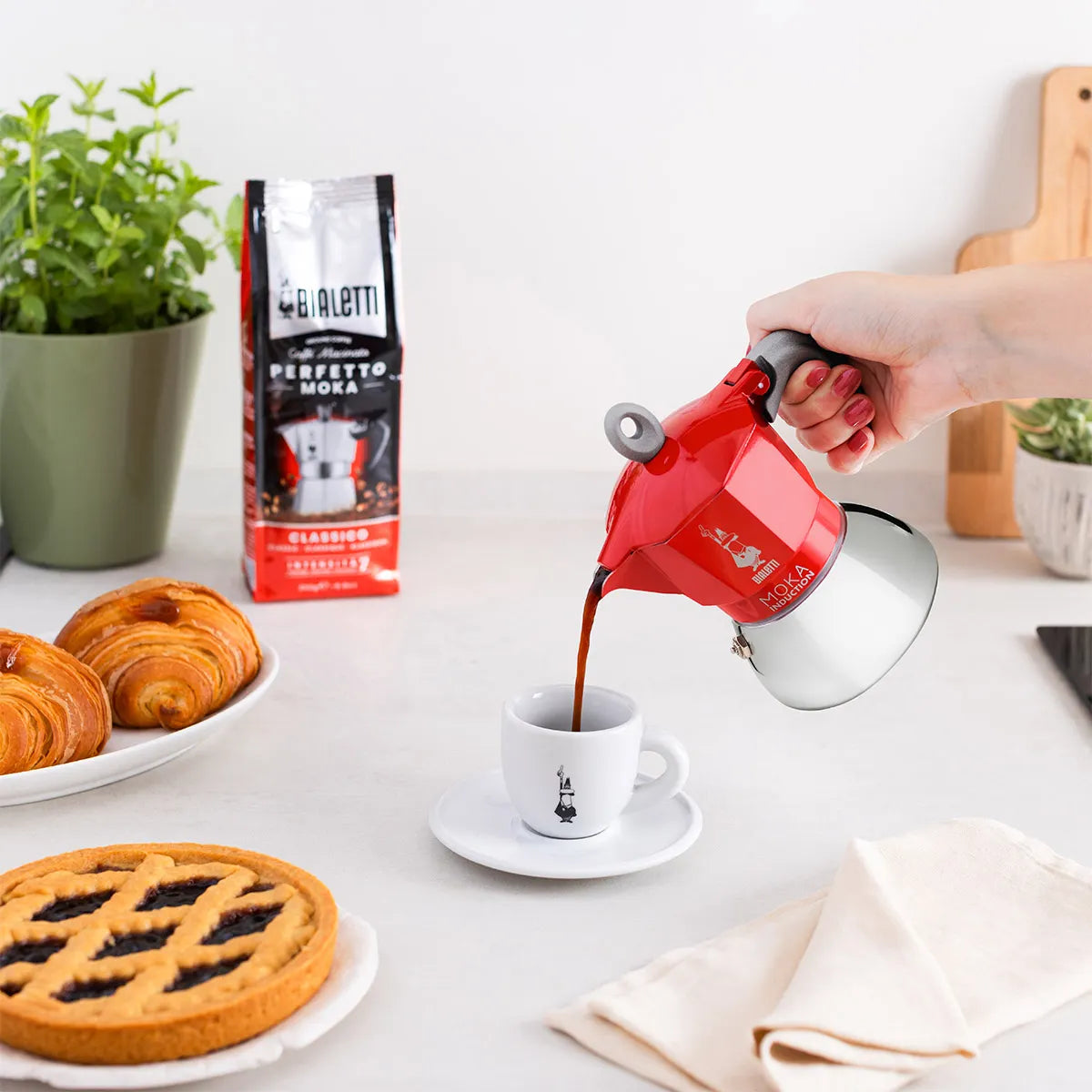 Bialetti Moka Indukcija Crvena
