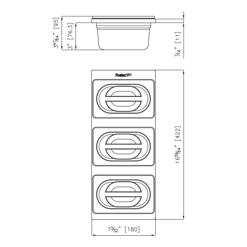 Foster Set 3 inox posude (varijanta) 8100 624