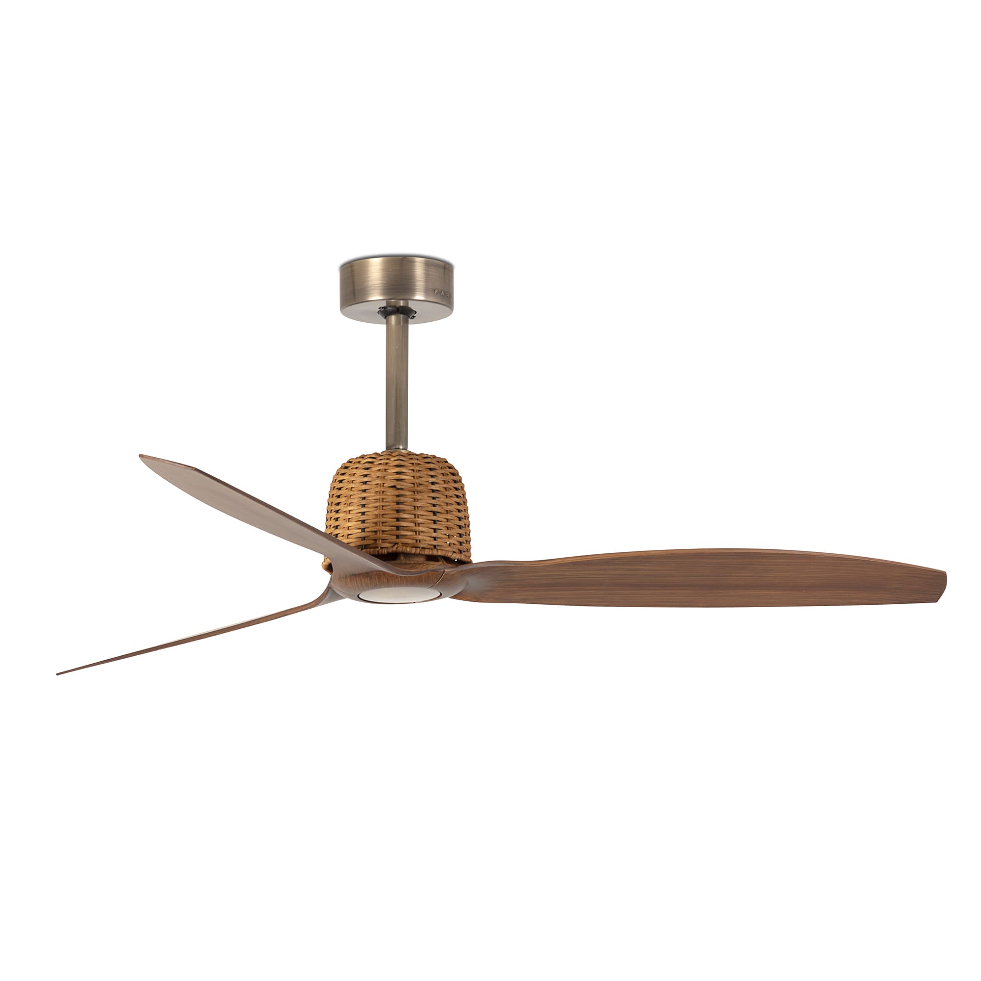 FARO Weaver Fan Ø1280mm – kućište Staro zlato lopatice Orah