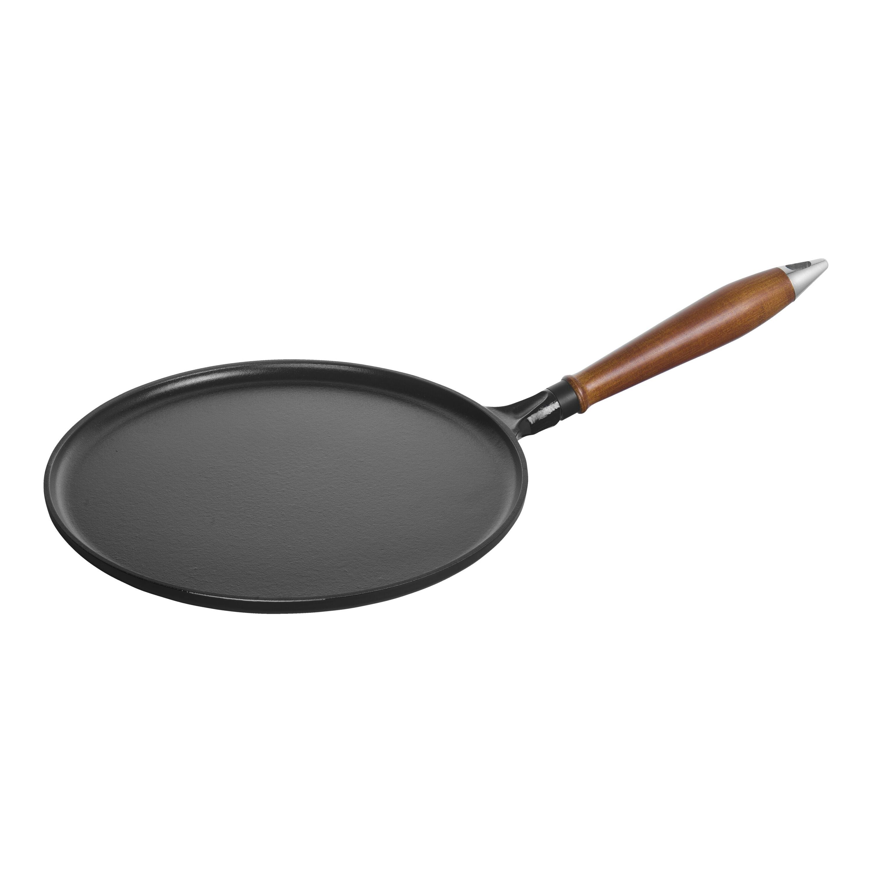 Staub Pancake pan with wooden handle | round | cast iron