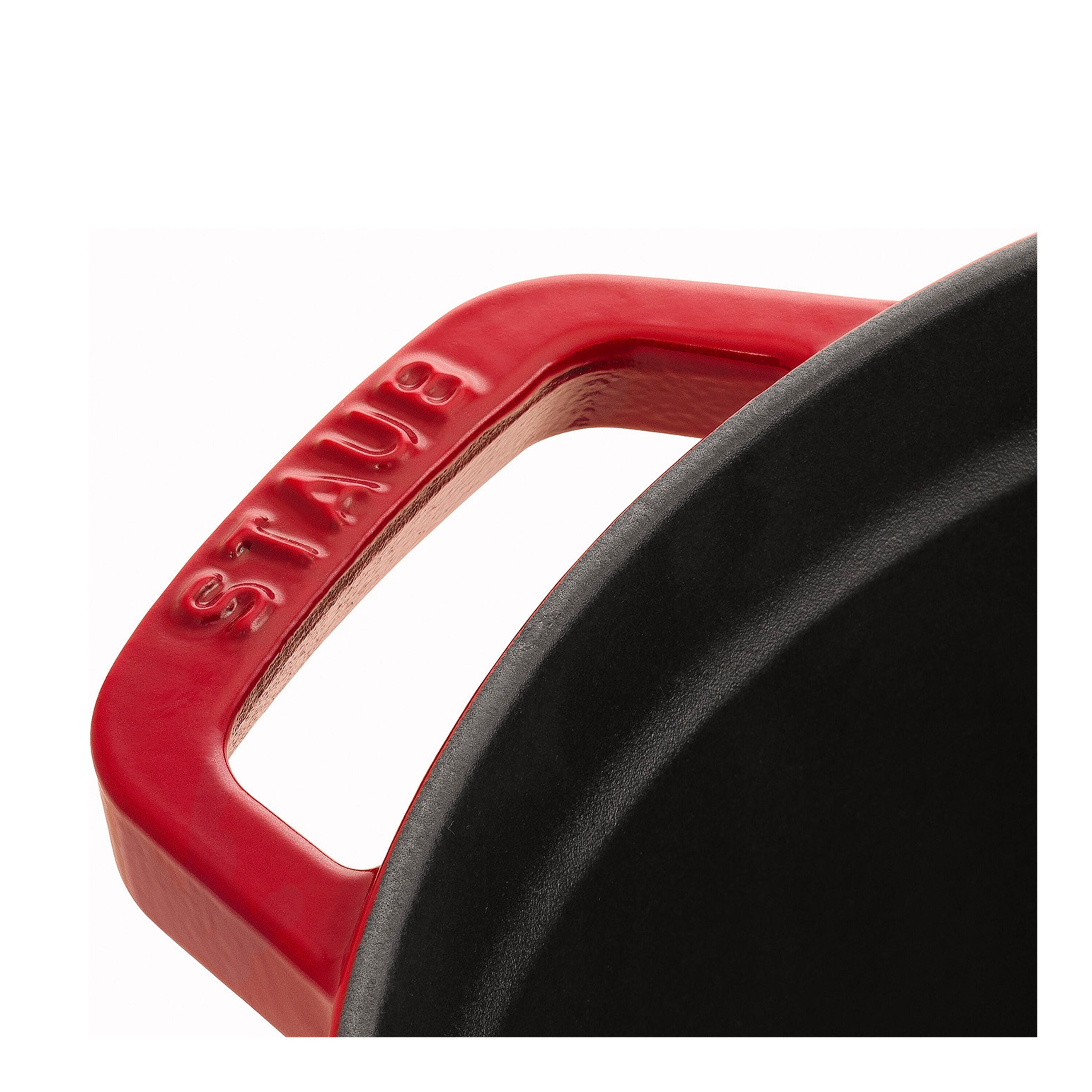 Staub La Cocotte 24 cm Cherry gusana šerpa sa poklopcem