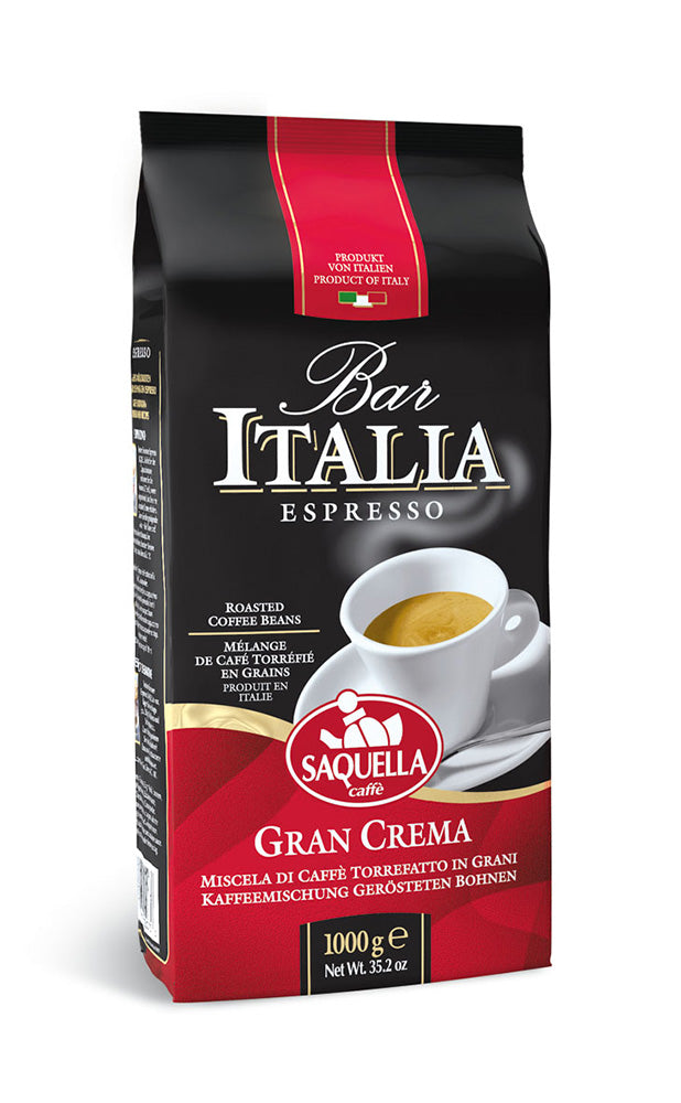 Saquella Bar Italia Gran Crema kafa u zrnu 1 kg