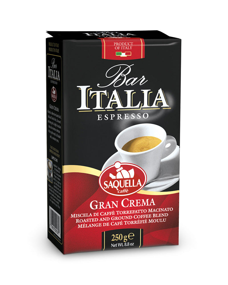 Saquella Bar Italia Gran Crema mlevena kafa 250 g kesa