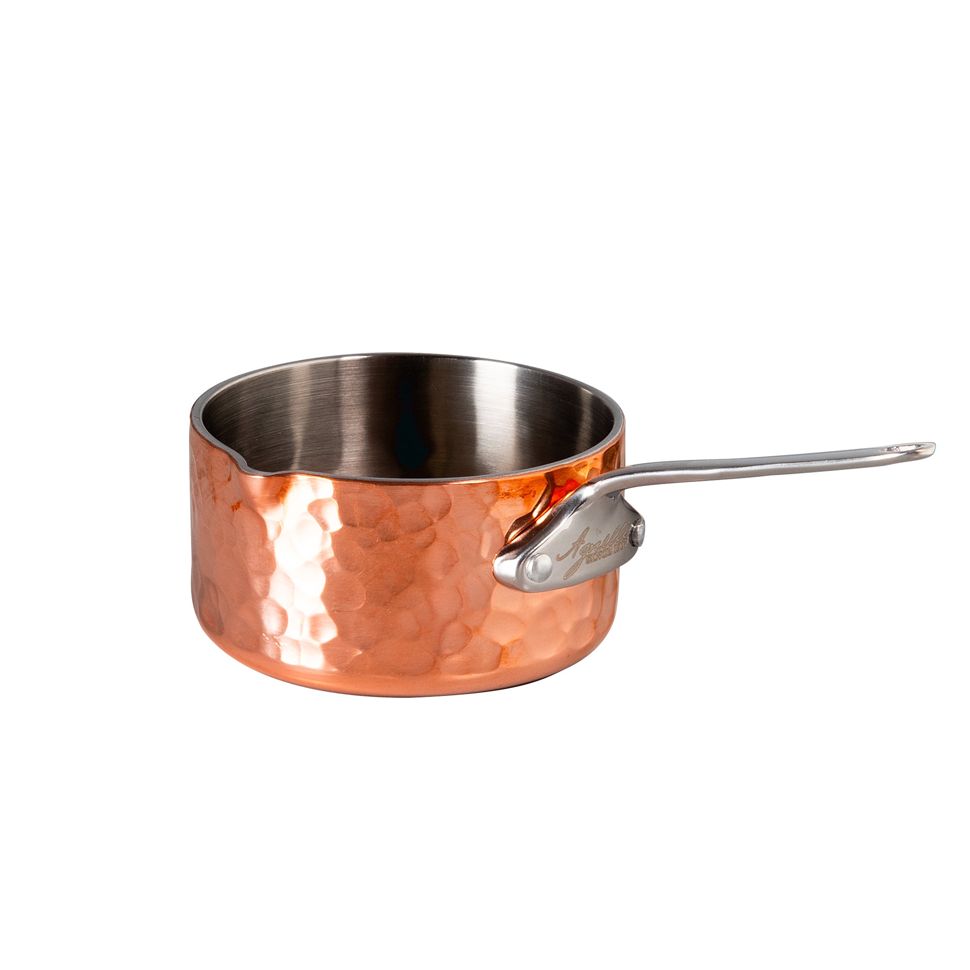 Agnelli mini šerpica sa kljunom — tabletop trilaminat (inox drška)