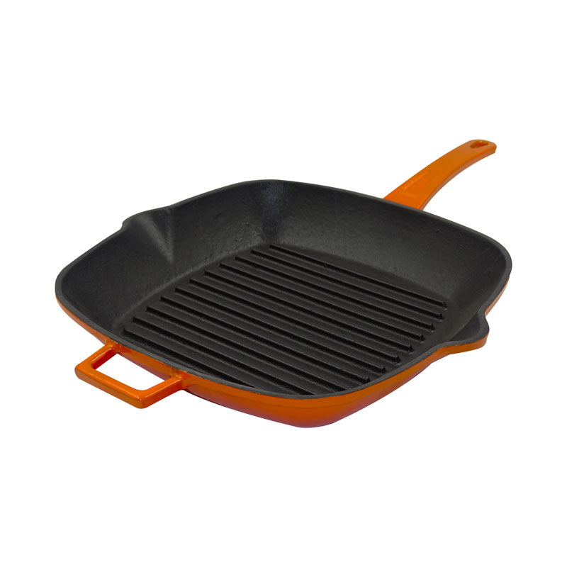Agnelli kvadratni grill, dvobojni — liveno gvožđe Slowcook